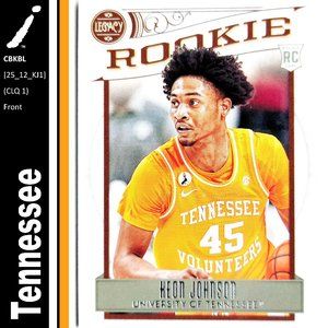 Tennessee Volunteers (Keon Johnson) - CBKBL [25_12_KJ1] - Rookie Card (RC)